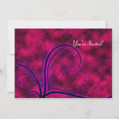 ホットピンクストームゴシックスウィート16招待状 招待状 (正面)