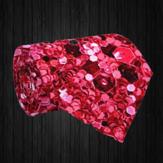 ホットピンクスパークルフェイクグリッターファンシーラグジュアリー ネクタイ