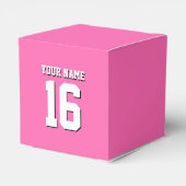 ホットピンクスポーティチームジャージー フェイバーボックス (裏面サイド)