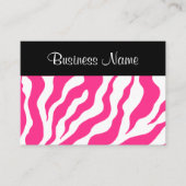 ホットピンクゼブラアポイントメントカード 予約カード (正面)