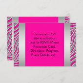 ホットピンクゼブラRSVP (正面/裏面)