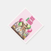 ホットピンクタコス誕生日バチェロレッテブライダルシャワー スタンダードカクテルナプキン (角)
