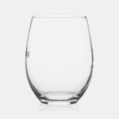 ホットピンクタコス誕生日バチェロレッテブライダルシャワー ステムなしワイングラス (右)