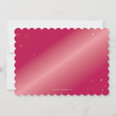 ホットピンクダイヤモンドスパイダーウェブハローウィンパーティ 招待状 (裏面)