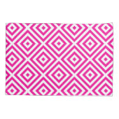 ホットピンクダイヤモンドパターン枕カバー 枕カバー (裏面-左)