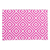ホットピンクダイヤモンドパターン枕カバー 枕カバー (正面右)