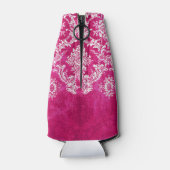 ホットピンクダマグランジスクパターンカスタムモノグラム ボトルクーラー (裏面)