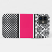 ホットピンクダマズ Case-Mate iPhoneケース (裏面(横))