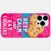 ホットピンクダ保マスクCalmと食べCookie。 Case-Mate iPhoneケース (裏面 (横))