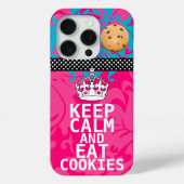 ホットピンクダ保マスクCalmと食べCookie。 Case-Mate iPhoneケース (裏面)