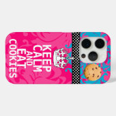 ホットピンクダ保マスクCalmと食べCookie。 Case-Mate iPhoneケース (裏面 (横))