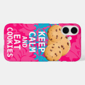 ホットピンクダ保マスクCalmと食べCookie。 Case-Mate iPhoneケース (裏面 (横))