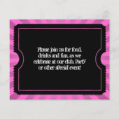 ホットピンクチケットチラシカスタム、印刷 チラシ (裏面)