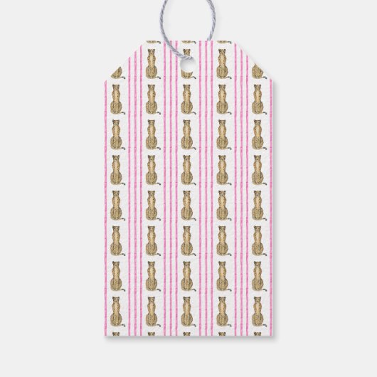 ホットピンクチータチノセリーギフトラベル ギフトタグ (裏面)