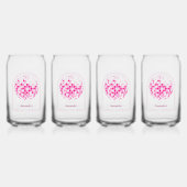 ホットピンクディスコブギー ブライダルシャワー ガラス缶 (裏面)