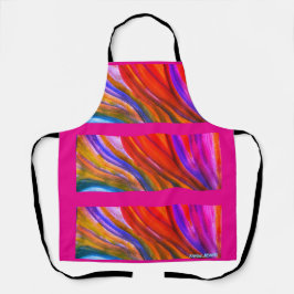 ホットピンクデザートインスピレーションエプロン2 エプロン