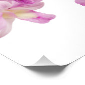 ホットピンクデンドロビウムオーキッドフラワー蘭テンプレート フォトプリント (角)