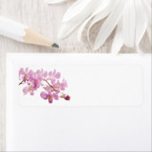 ホットピンクデンドロビウムオーキッドフラワー蘭テンプレート ラベル (インサイチュ)