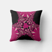 ホットピンクトライバルディバホームデコモダンールクッション クッション (裏面)