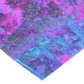 ホットピンクトリップ(幻覚体験)のようなとブルーの印象派の風景 ショートテーブルランナー (コーナー)