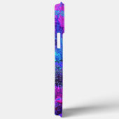 ホットピンクトリップ(幻覚体験)のようなとブルーの印象派の風景 Case-Mate iPhoneケース (裏面 / 右)