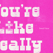 ホットピンクトレンディーかわいらし引用文ウォールアートポスター ポスター