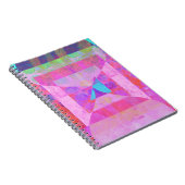 ホットピンクドリーム#1ミックスメディアスパイラルノートブック ノートブック (右側)