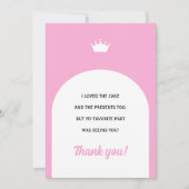 ホットピンクドールカード, ファッション ドール お礼カード 招待状 (正面)