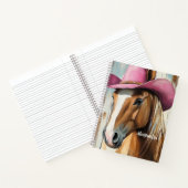 ホットピンクハットホースカスタムガールズウェスタン ノートブック (内部)
