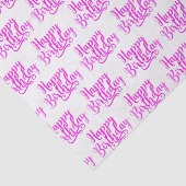 ホットピンクハッピーバースデーカスタムパーティー 薄葉紙 (詳細)