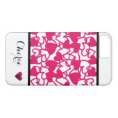 ホットピンクハート型携帯ケース Case-Mate iPhoneケース (裏面(横))