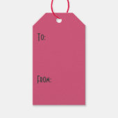 ホットピンクハート ギフトタグ (正面)