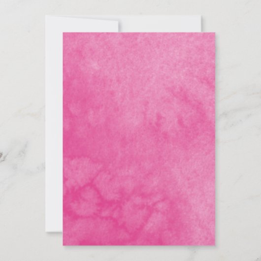 ホットピンクバタフライスペインのキンセアニェラ招待状 招待状 (裏面)