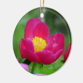 ホットピンクバラ セラミックオーナメント (左)