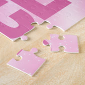 ホットピンクバレリナダンススパークル ジグソーパズル (側面)