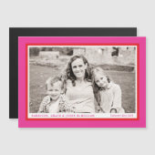 ホットピンクバレンタインデーのフォトフレーム (正面/裏面)