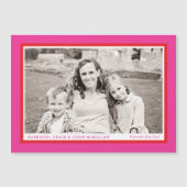 ホットピンクバレンタインデーのフォトフレーム (正面)