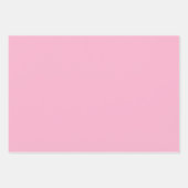 ホットピンクパステルガーリークリスマスキュートホリデー無地の ラッピングペーパーシート (正面2)