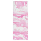 ホットピンクパステルクラウド ワインギフトバッグ (裏面)