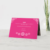 ホットピンクパペルピカドミカンスアニョス 招待状 (裏面)