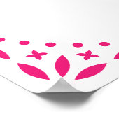 ホットピンクパペルピカドミリカンスアニョスのポスター ポスター (角)