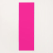 ホットピンクパーソナライズされたオレンジスクリプトタイポグラフィ ヨガマット (裏面)