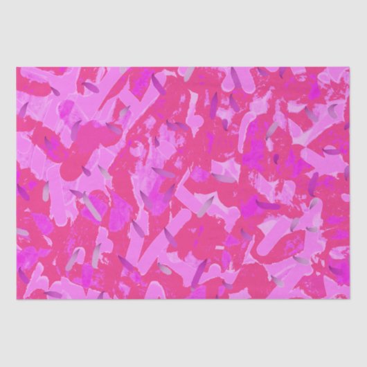 ホットピンクパープルすべての行事プレゼント 薄葉紙 (正面)