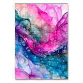 ホットピンクパープルアルコールインク個人名場所 テーブルナンバー (裏面)