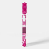 ホットピンクパープルリボンモノグラム Case-Mate iPhoneケース (裏面 / 右)