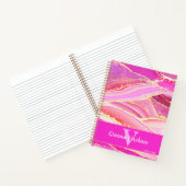 ホットピンクパープルレッズ&ゴールデンゲーデアゲート ノートブック (内部)