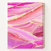 ホットピンクパープルレッズ&ゴールデンゲーデアゲート ノートブック (裏面)