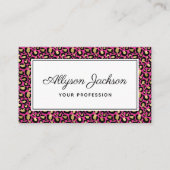 ホットピンクヒョウの名刺 名刺 (正面)