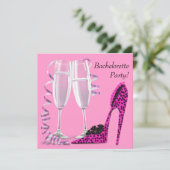 ホットピンクヒョウ高ヒールバチェロレッテ 招待状 (スタンド正面)