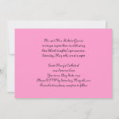 ホットピンクヒールキンセアニェラ15誕生日 招待状 (裏面)